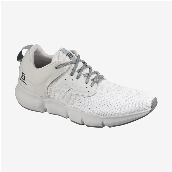 White Men's Salomon PREDICT SOC Running Shoes | 290-QTRCUJ