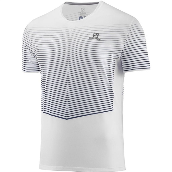 White Men's Salomon SENSE M T Shirts | 170-TGWCMH