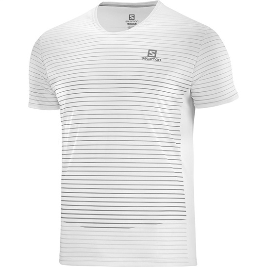 White Men's Salomon SENSE M T Shirts | 618-ZVWYOC