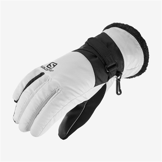 White Women's Salomon FORCE DRY W Gloves | 036-HUPLKR