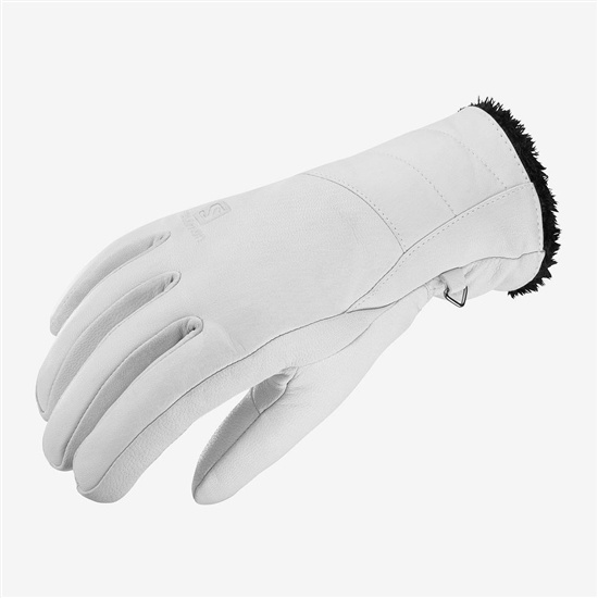 White Women's Salomon NATIVE W Gloves | 930-JMTIFY