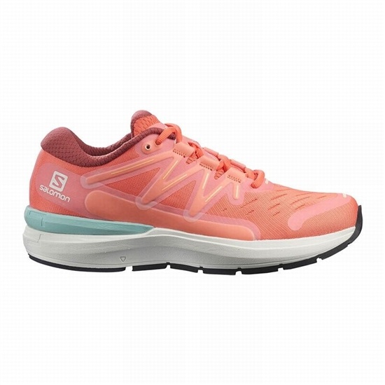 White Women's Salomon SONIC 4 CONFIDENCE Road Running Shoes | 290-GQORMX