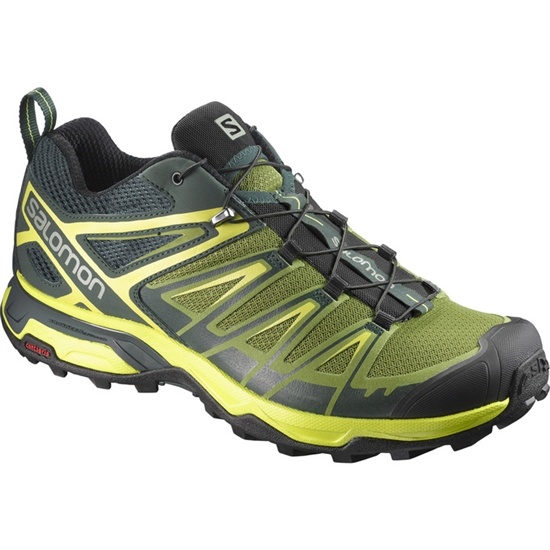 Yellow / Black Men's Salomon X ULTRA 3 Hiking Shoes | 674-AODZJW