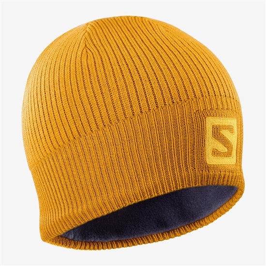 Yellow Men's Salomon LOGO Hats | 624-KCVXZD